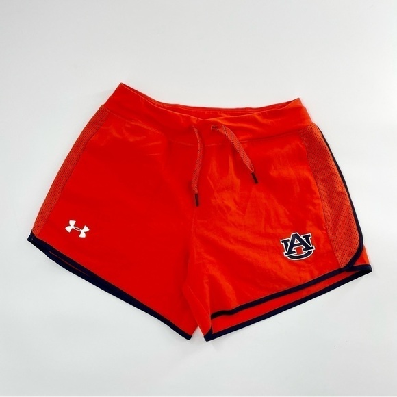 Under Armour Women’s Team Training Shorts Auburn Orange NWOT - Picture 1 of 7
